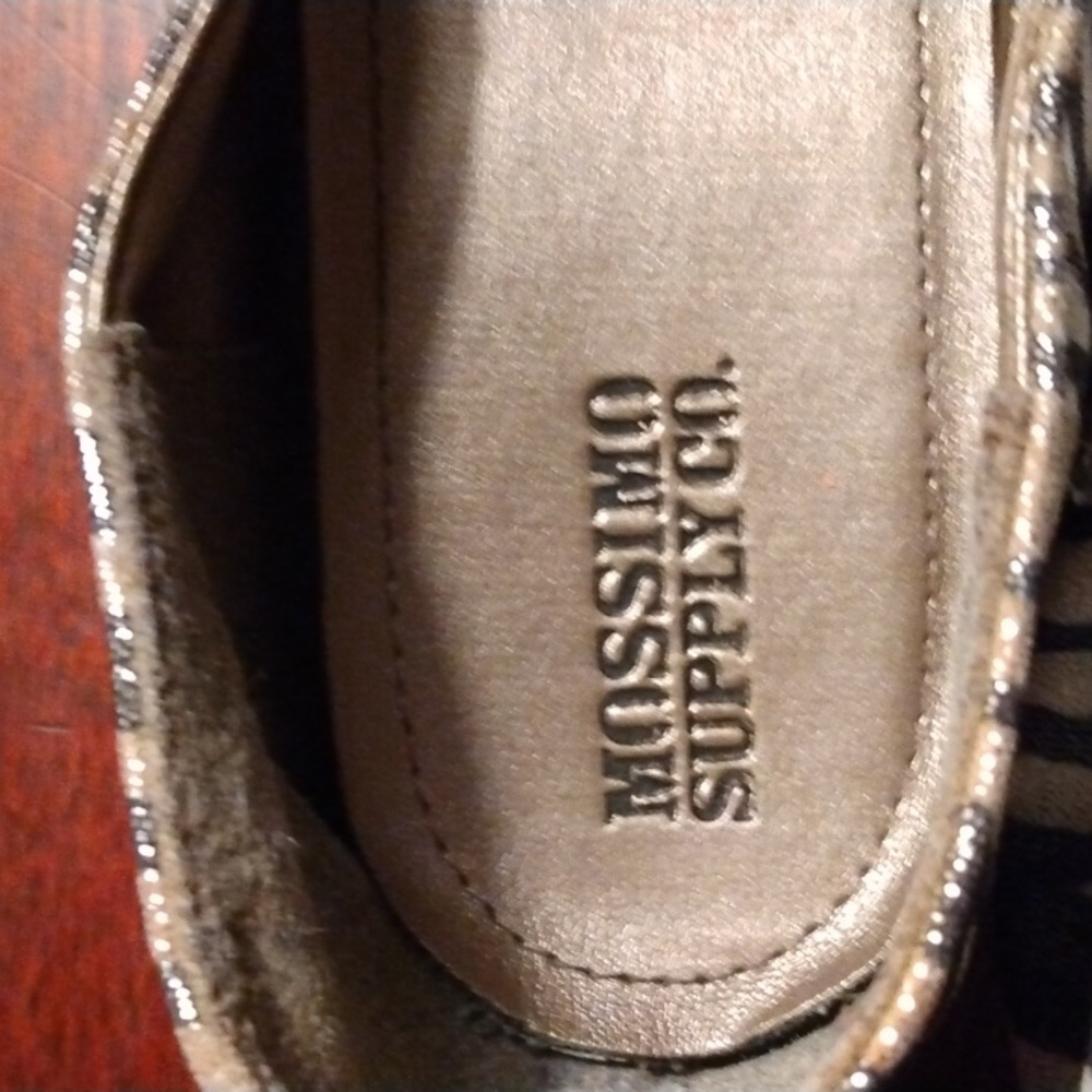 🦓 Glossy Ballet Flats Ladies Sz. 11 - Picture 4 of 8